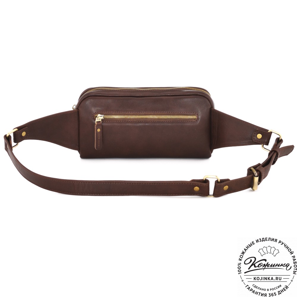 Мужская кожаная сумка "Серж" (коричневая)